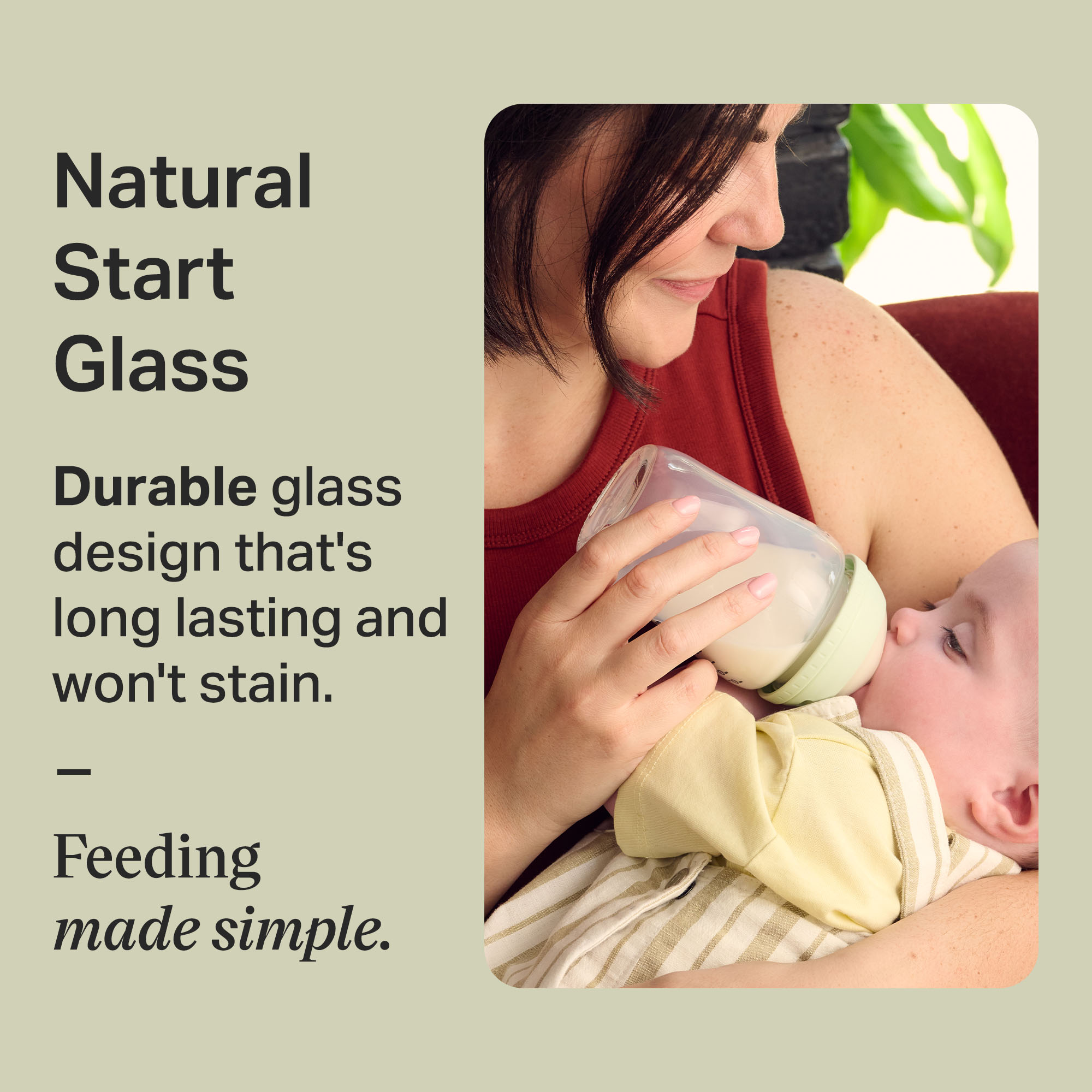 Tommee Tippee Natural Start 9 oz Glass Baby Bottles - Clear, 9oz, 3.
