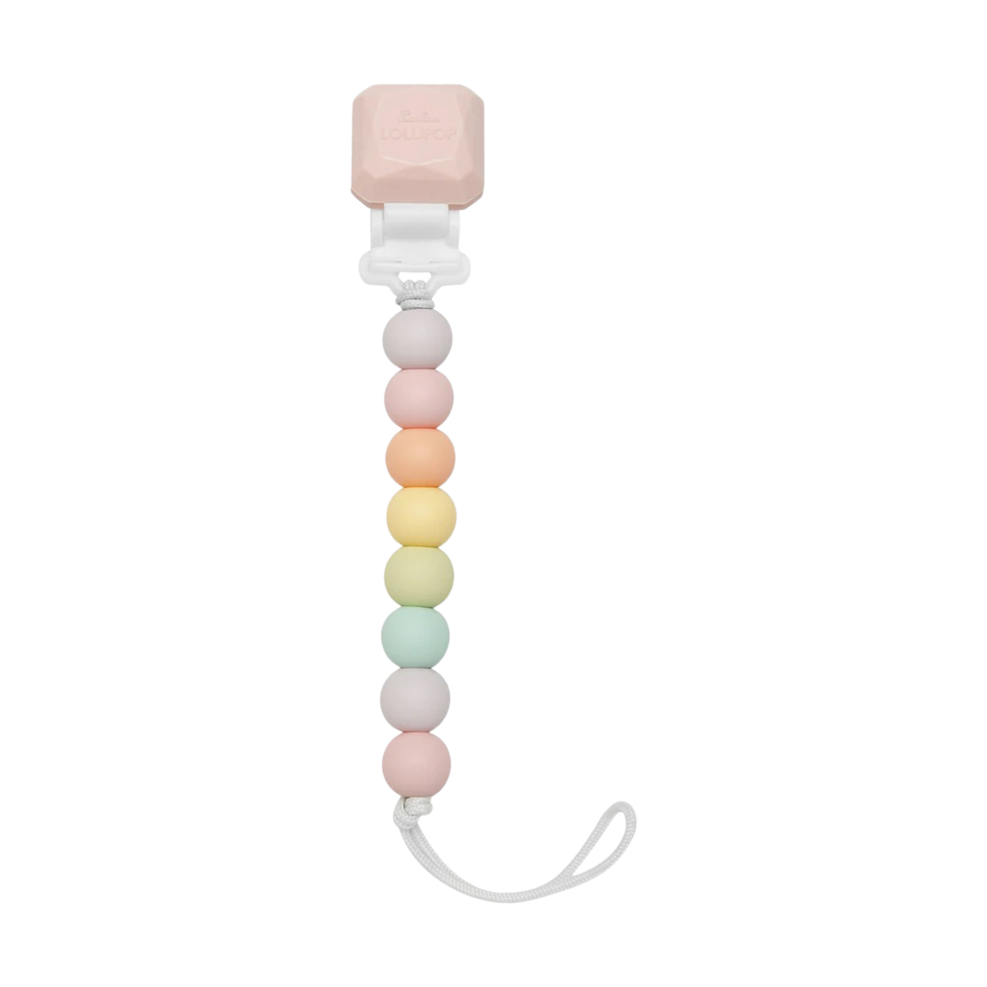 Loulou Lollipop Lolli Gem Silicone Pacifier Clip.