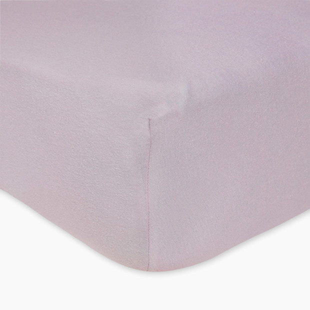 Burt's Bees Baby Organic Cotton Jersey Fitted Crib Sheet - Soft Lavender, 1.