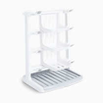 Munchkin® Tidy Dry™ Space Saving Vertical Bottle Drying Rack for Baby Bottles and Accessories, White