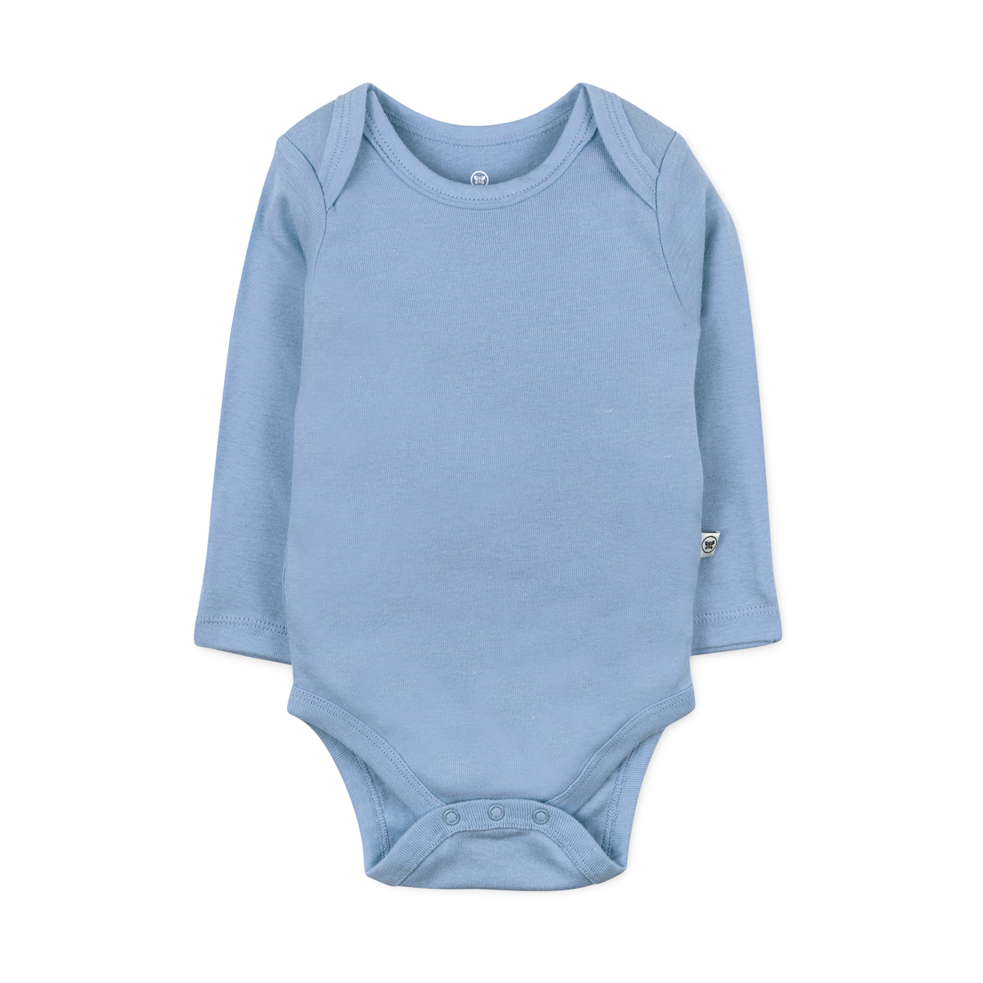 Honest Baby Clothing 10-Pack Organic Cotton Long Sleeve Bodysuits - Rainbow Gem Blues, 0-3 M, 10.