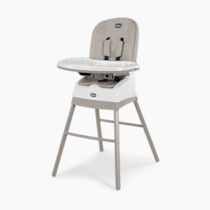 Chicco Stack® Hi-Lo 6-in-1 Multi-Use Convertible High Chair, Reclining High Chair for Babies and Toddlers Easy-Clean Baby Booster Toddler Seat Combo | Sand/Beige
