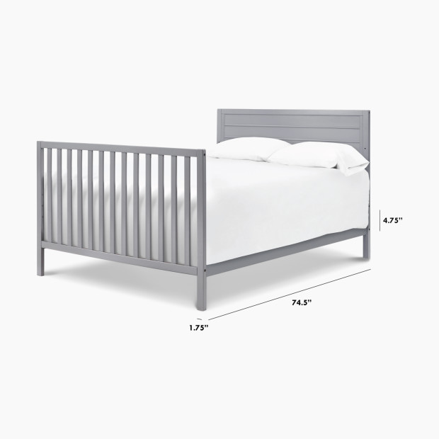DaVinci Twin/Full-Size Bed Conversion Kit - Grey.