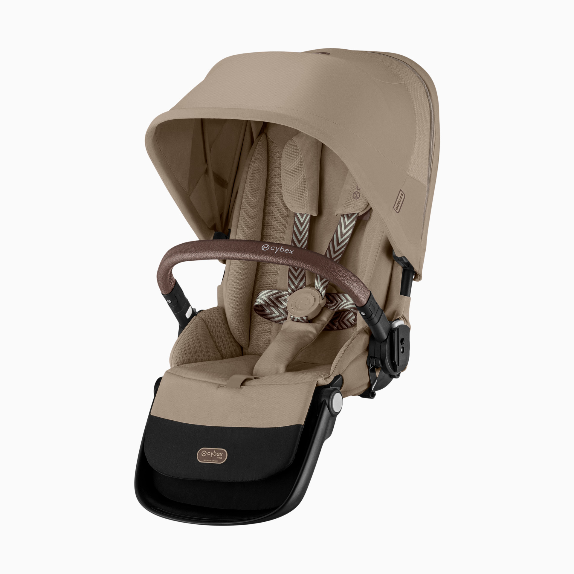 CYBEX GAZELLE S Gold reiswieg, vanaf de geboorte tot ca. 6 maanden (max. 9 kg), voor CYBEX Gazelle S en e-Gazelle S, maan zwart