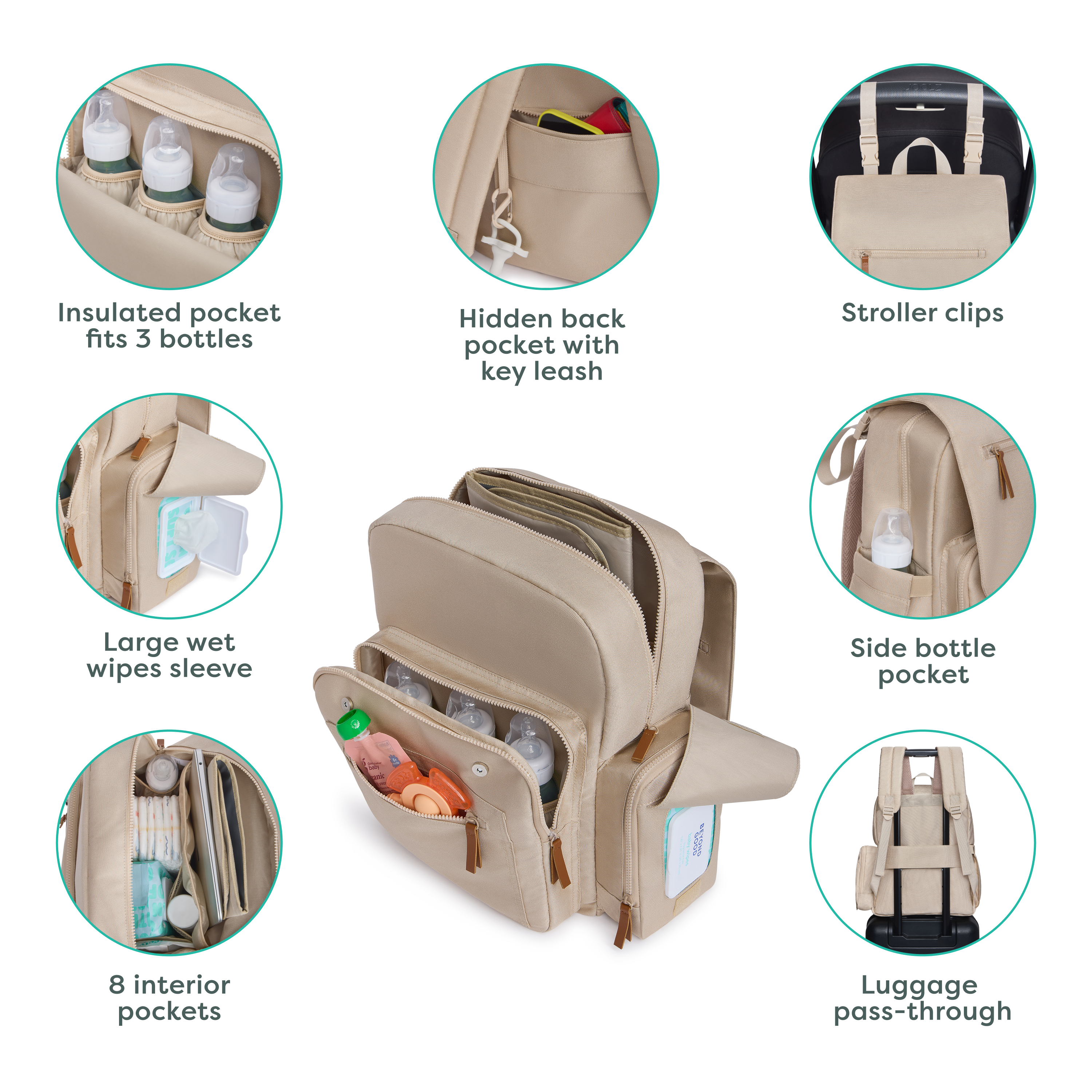 Sprucely Diaper Bag Backpack.