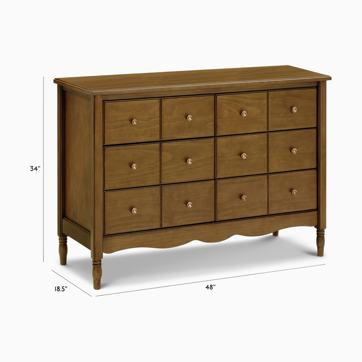 Namesake Liberty 6-Drawer Assembled Dresser - Natural Walnut.