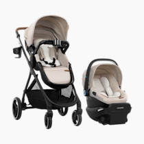 Shyft Intuiti+ Travel System featuring Revolve180 LiteMax NXT with SensorySoothe Green and Gentle