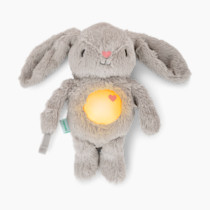 Ingenuity Sylvi Cuddle Pal Daytime Baby Soother, Cry Activated, 8 Soothing Songs, 0+M - Plush Bunny