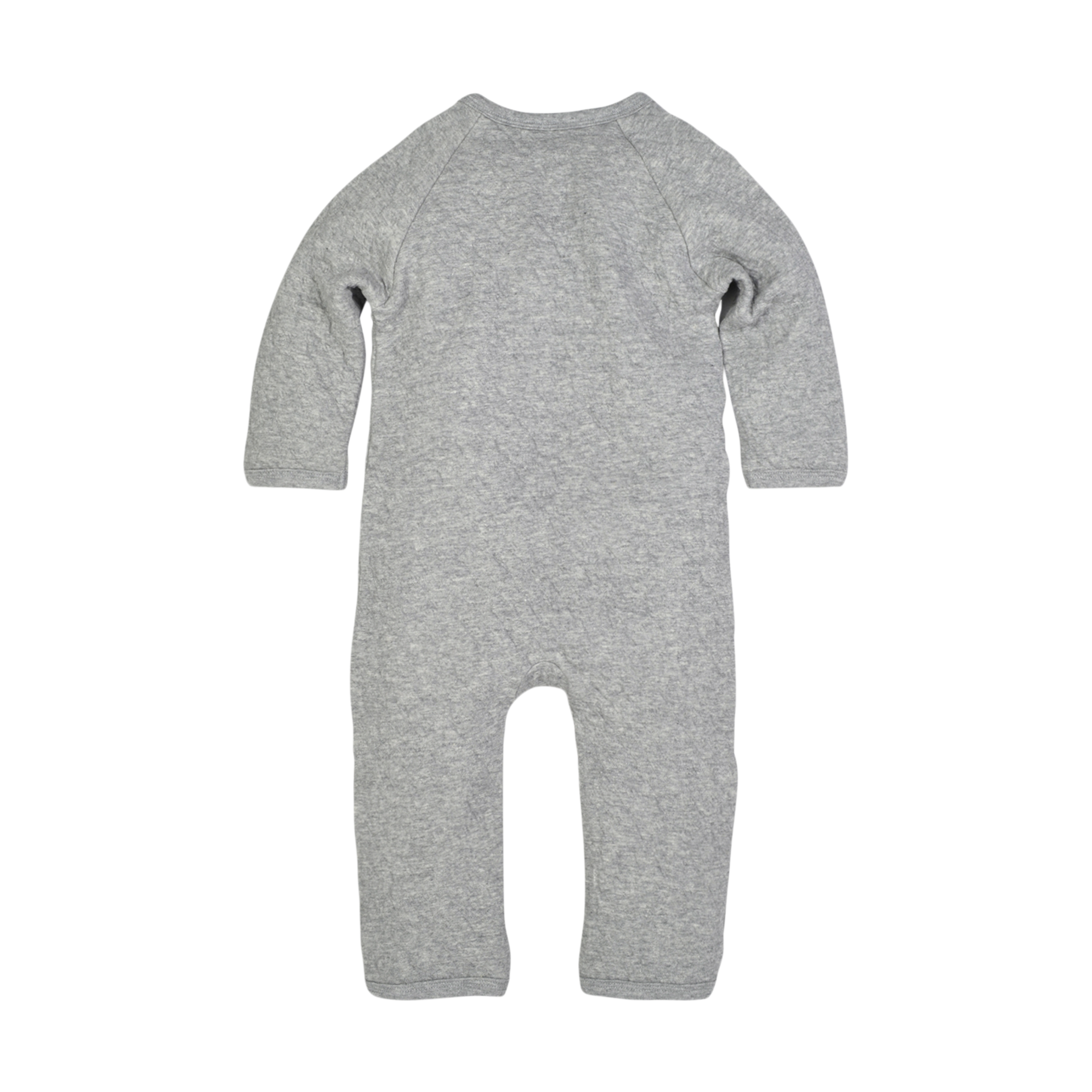 Burt's Bees Baby Organic Quilted Bee Wrap Front Jumpsuit Heather Grey