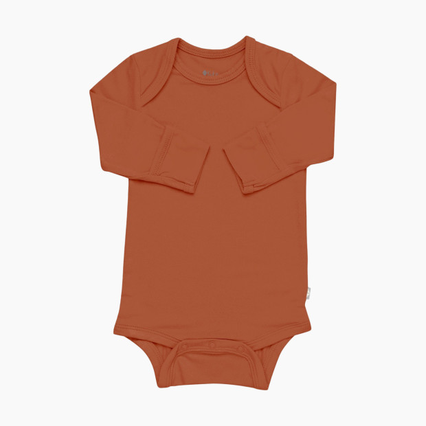 Kyte Baby Long Sleeve Bodysuit - Rust, 3-6 Months.