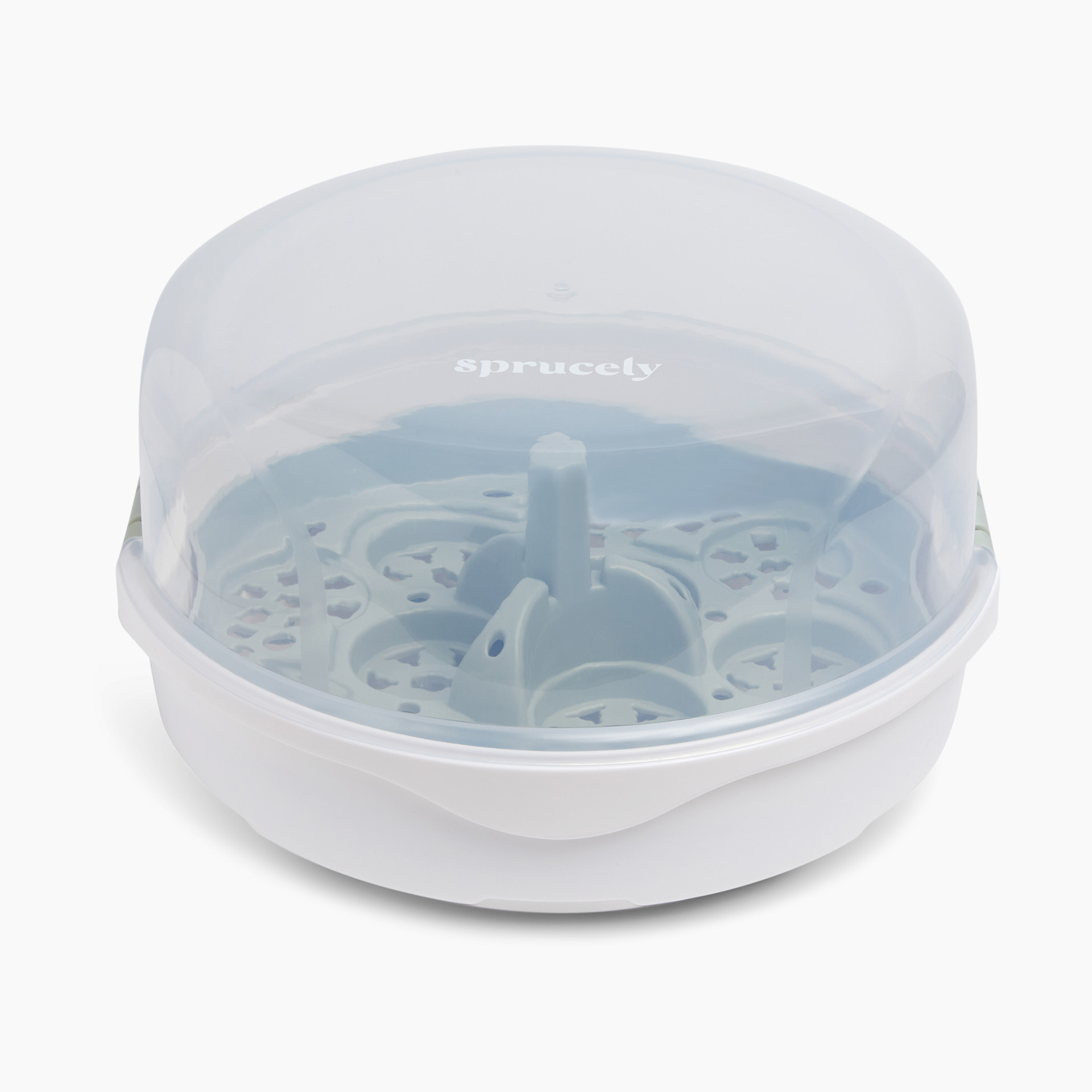 Sprucely Microwave Steam Sterilizer - White/Sage