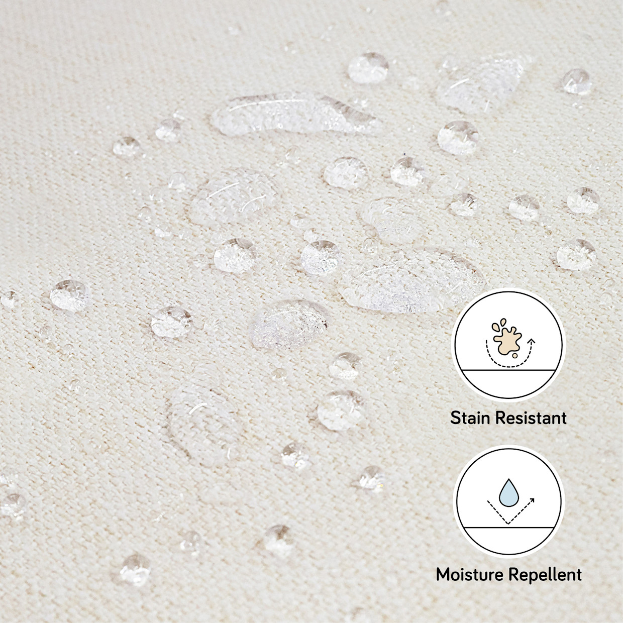 babyletto Toco Swivel Glider and Stationary Ottoman - Performance Cream Eco Weave.