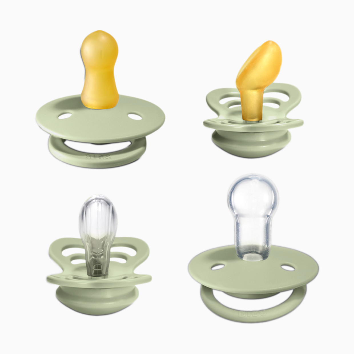 BIBS Try-it Pacifier Collection - Sage, 0-6 Months.