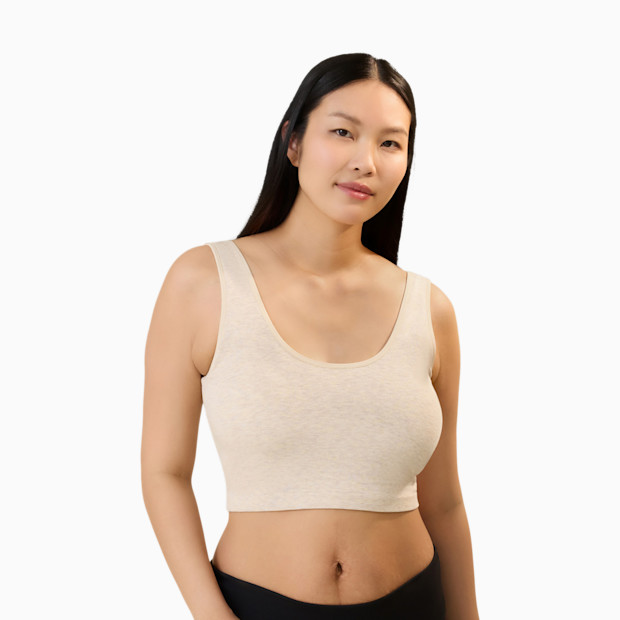 Kindred Bravely Sublime Bamboo Scoop Neck Maternity & Nursing Longline Bra Top.