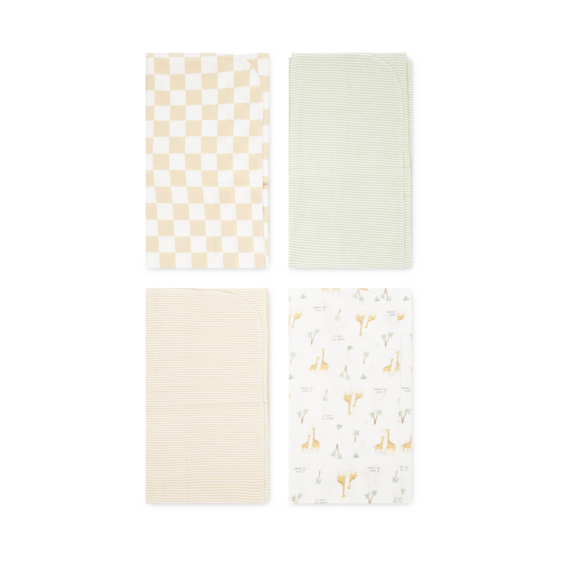 Huggies 4-Piece Flannel Receiving Blanket - Huggies Snow White.