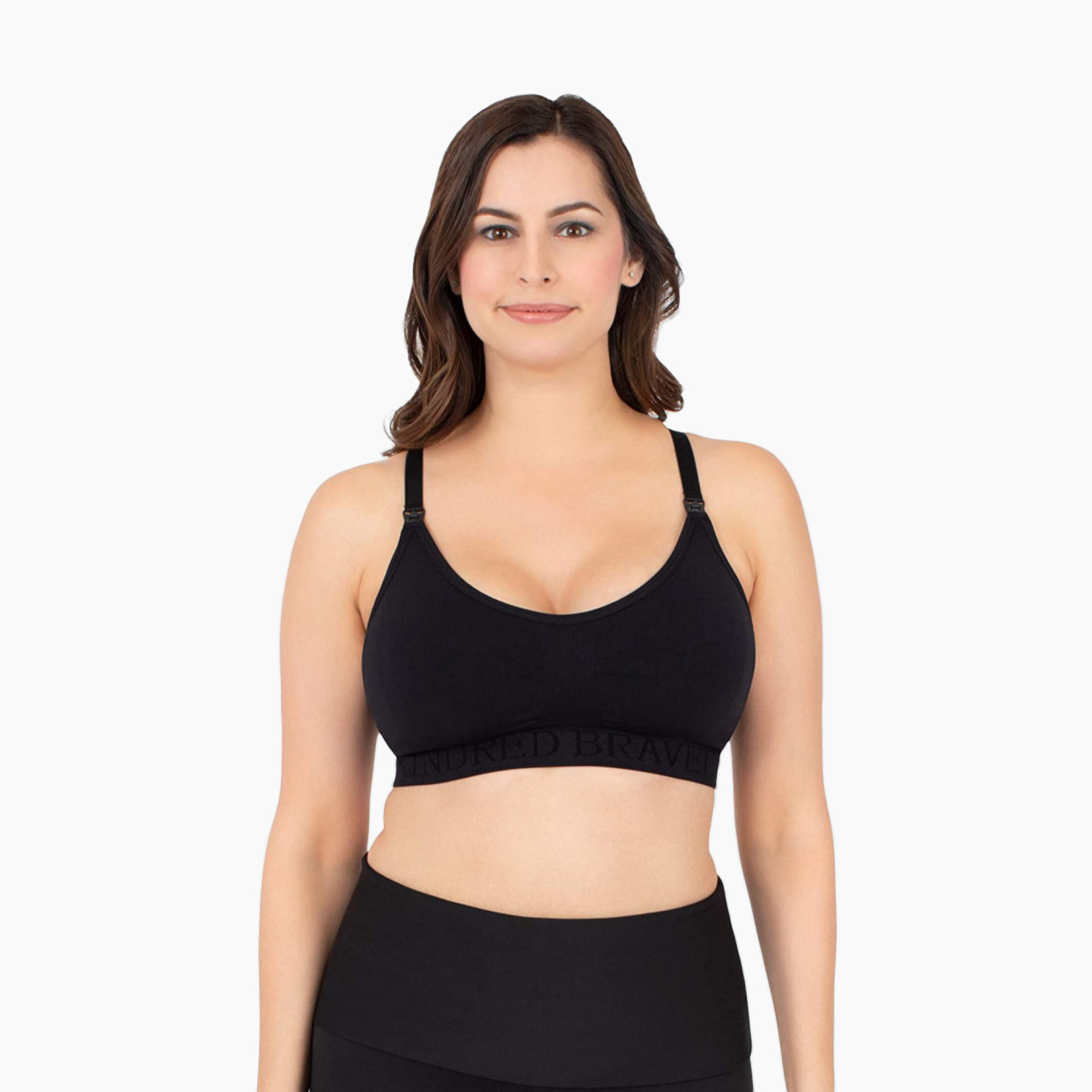 Kindred Bravely Sublime Support Low Impact Nursing & Maternity Sports Bra - Black, Small.
