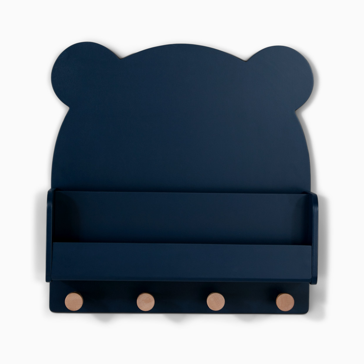 Delta Children babyGap Brannan Bear Wall Shelf with 4 Hooks - Navy.