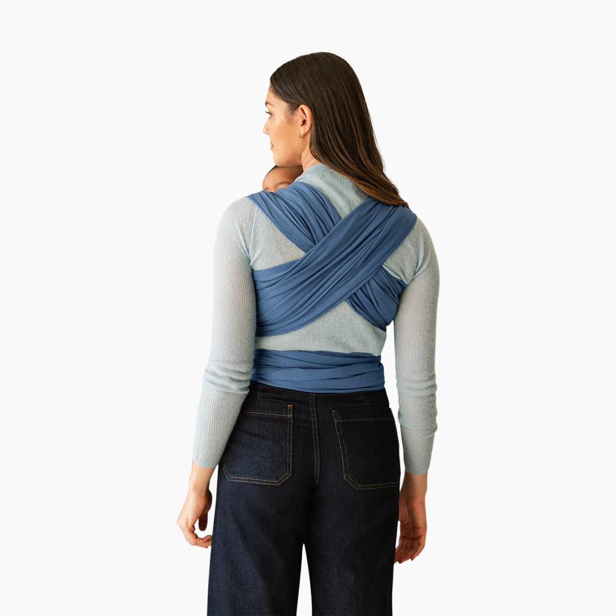 Moby Classic Wrap Carrier - Ocean Blue.