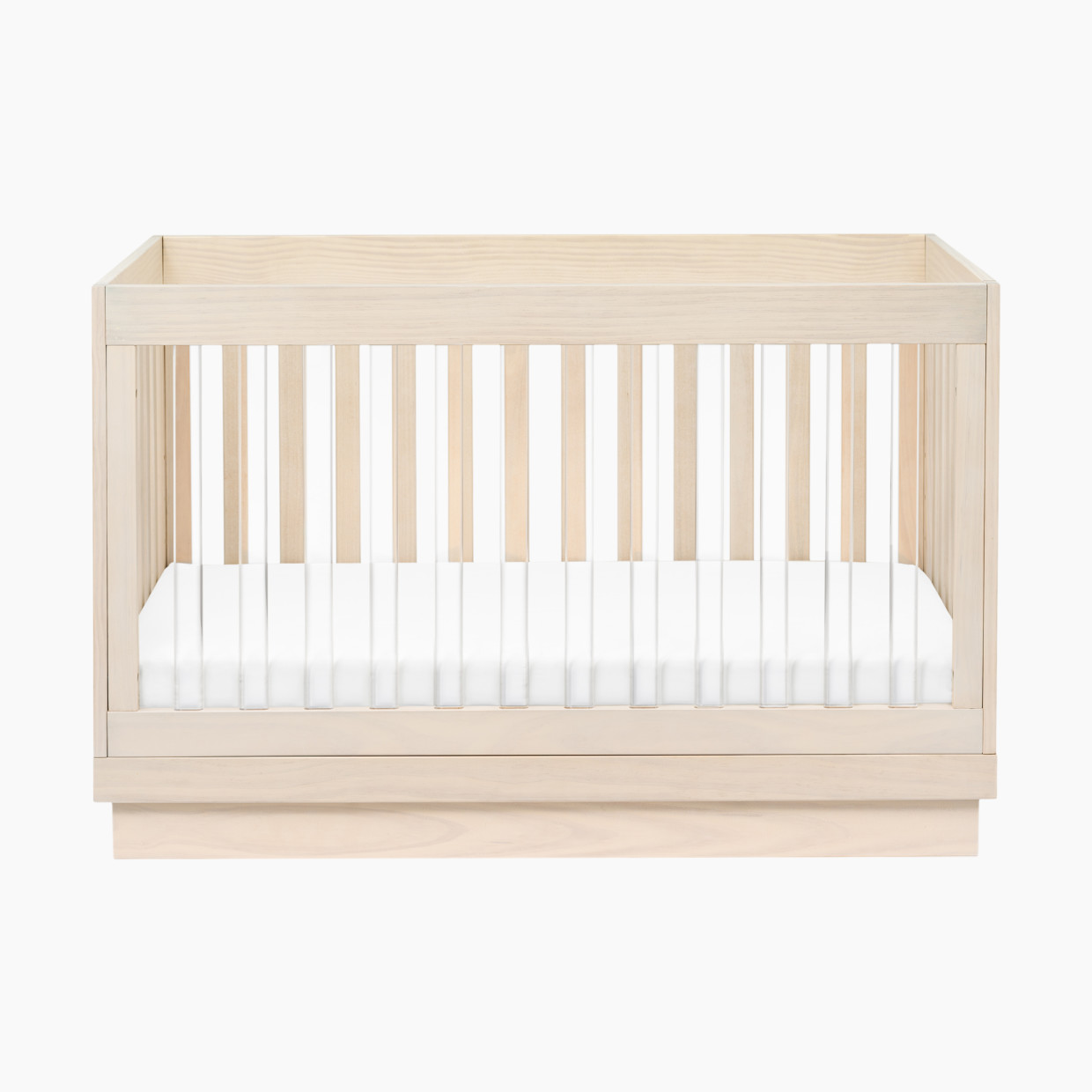 Babyletto Harlow Acrylic 3-in-1 Convertible Crib with Toddler Bed  Conversion Kit