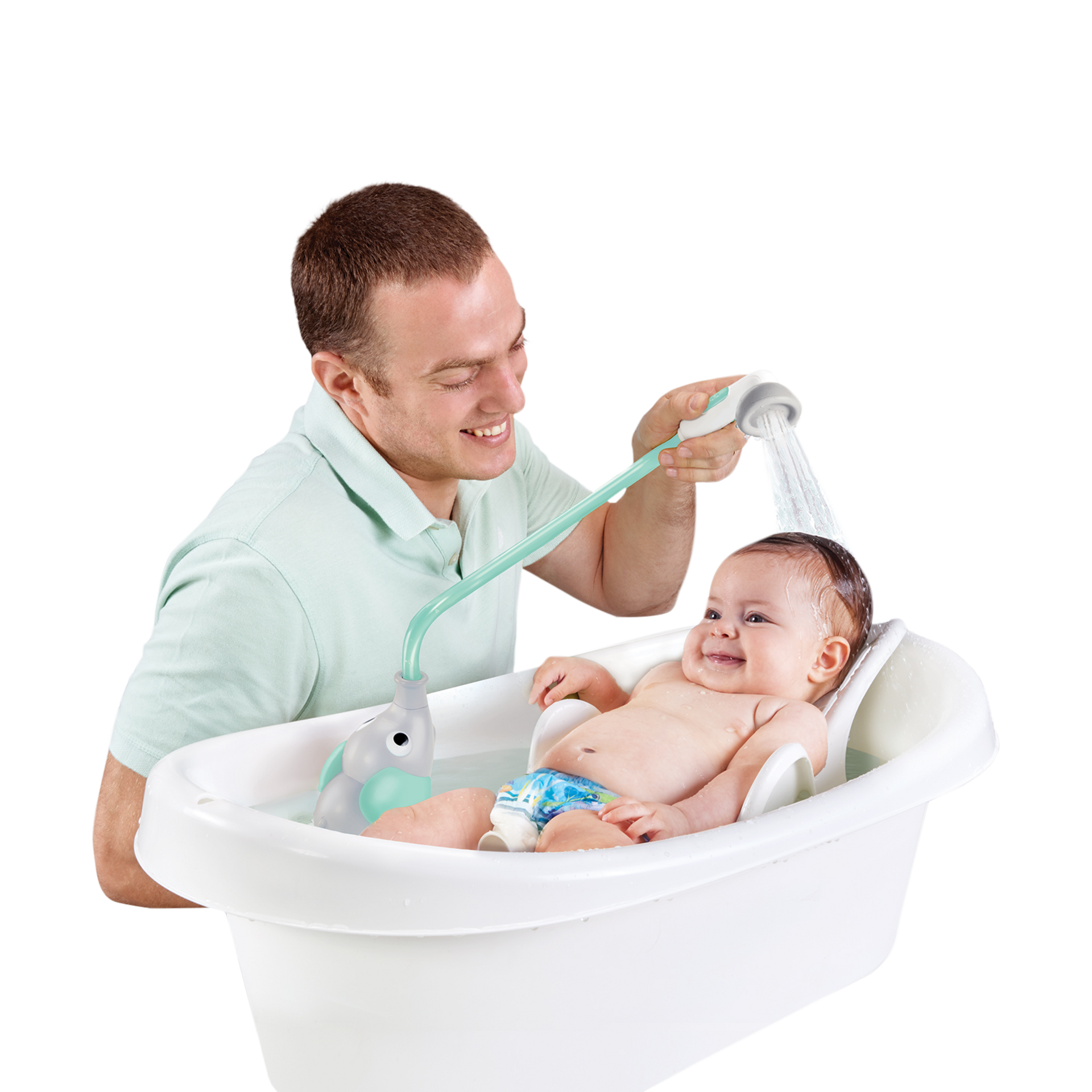 Yookidoo Elephant Baby Shower - Turquoise.