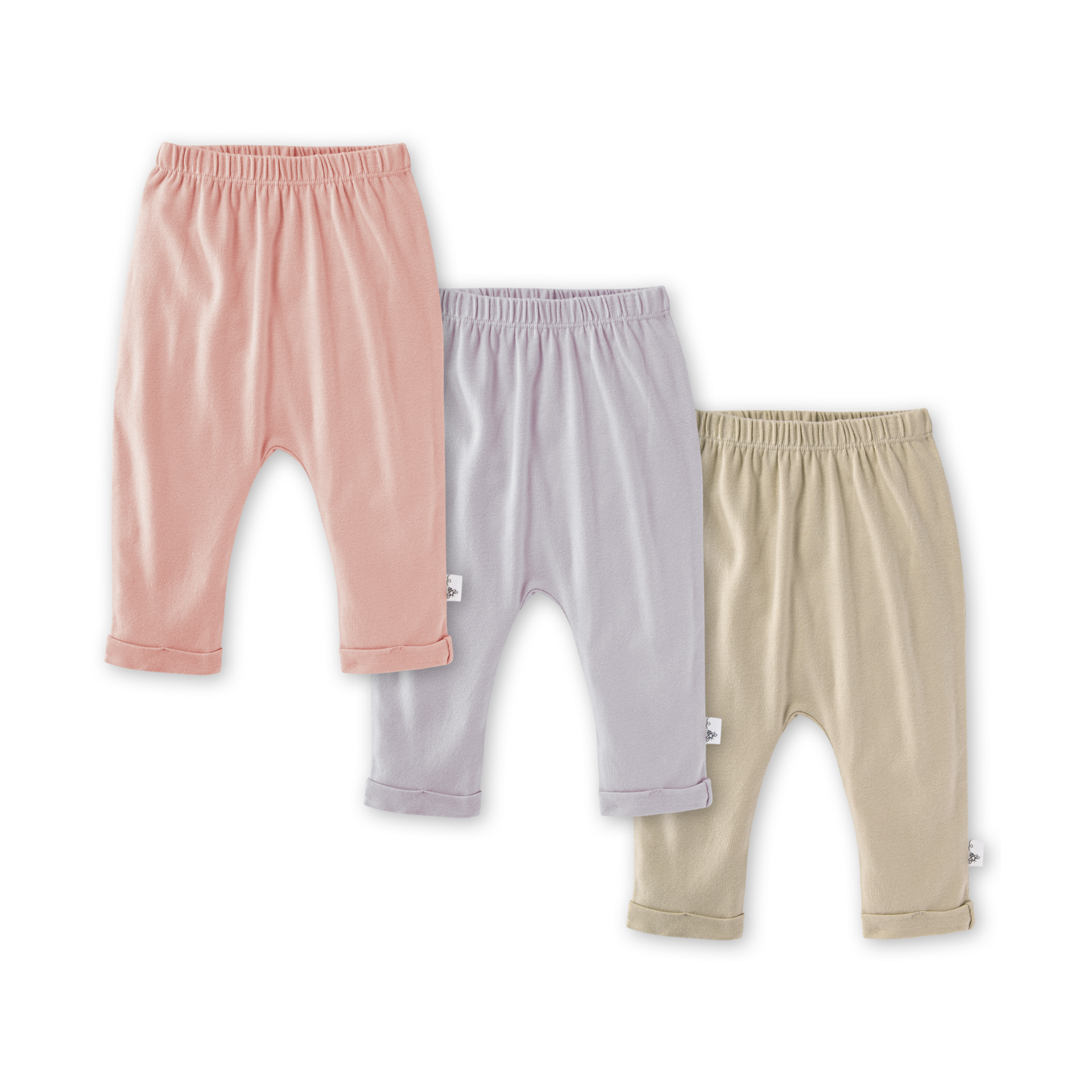 Burt's Bees Baby Unisex Knit Jogger Pants, 3-Pack Baby Sweatpants, 100% Organic Cotton Infant Bottoms