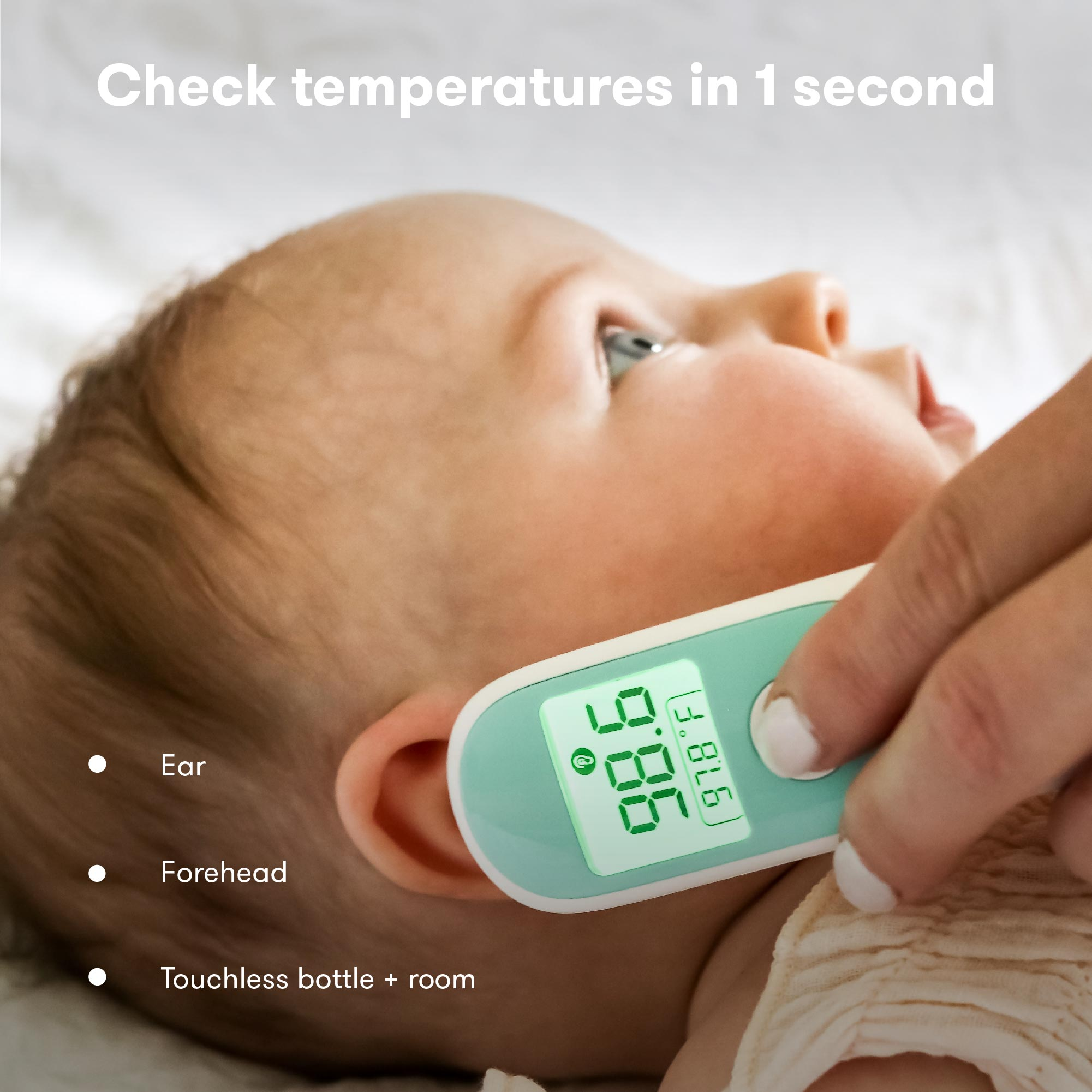 Frida Baby 3-in-1 Ear, Forehead + Touchless Infrared Thermometer.