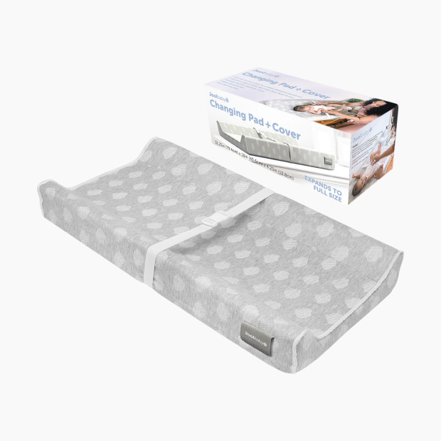 Jool Baby Contoured Changing Pad with Cover - Cloud/Gray.