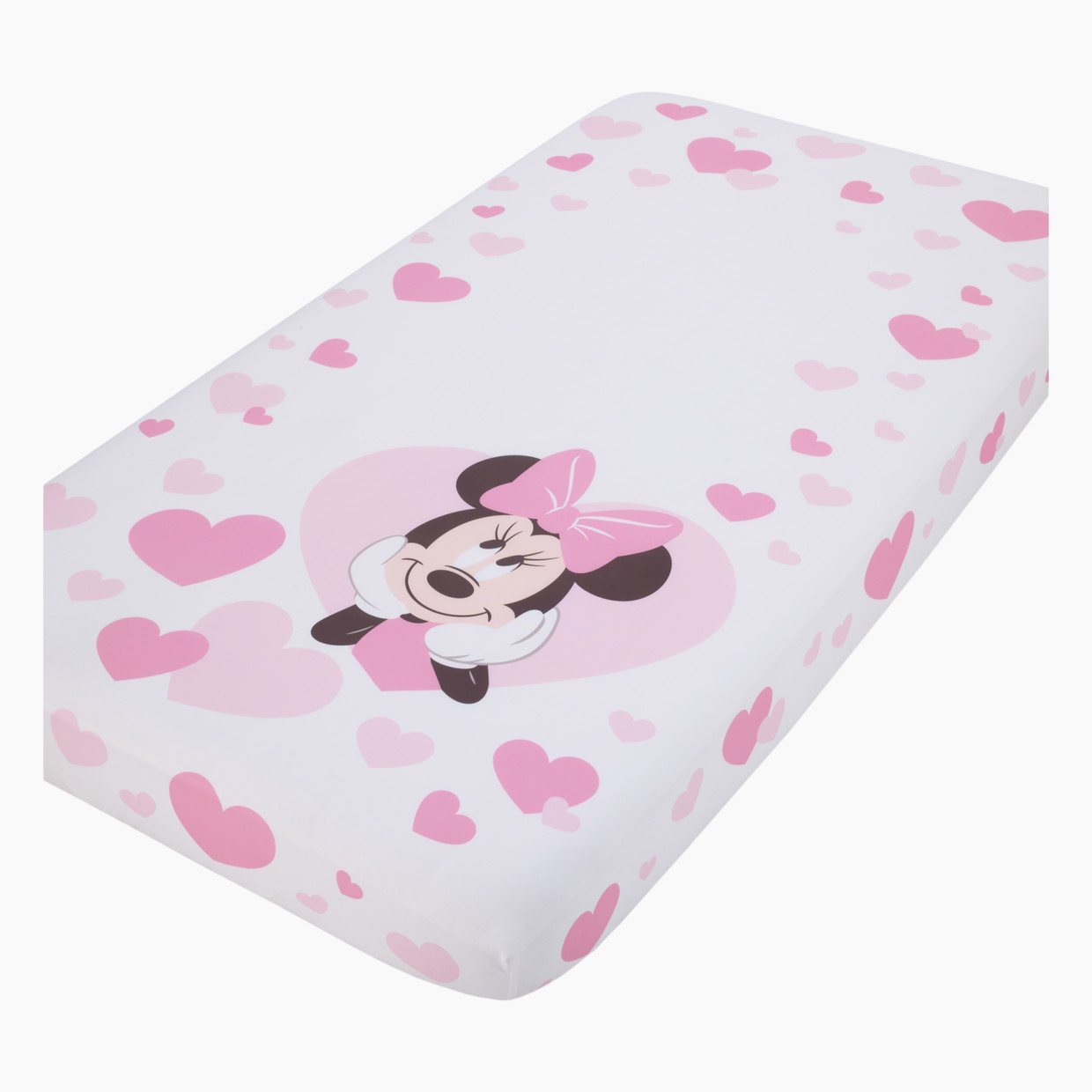 NoJo Baby Photo Op Fitted Crib Sheet - Minnie Mouse.