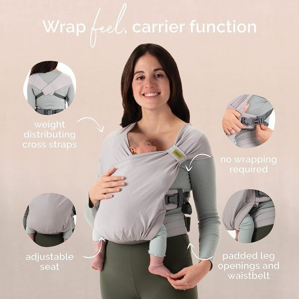 Boba Bliss Baby Carrier - Grey.