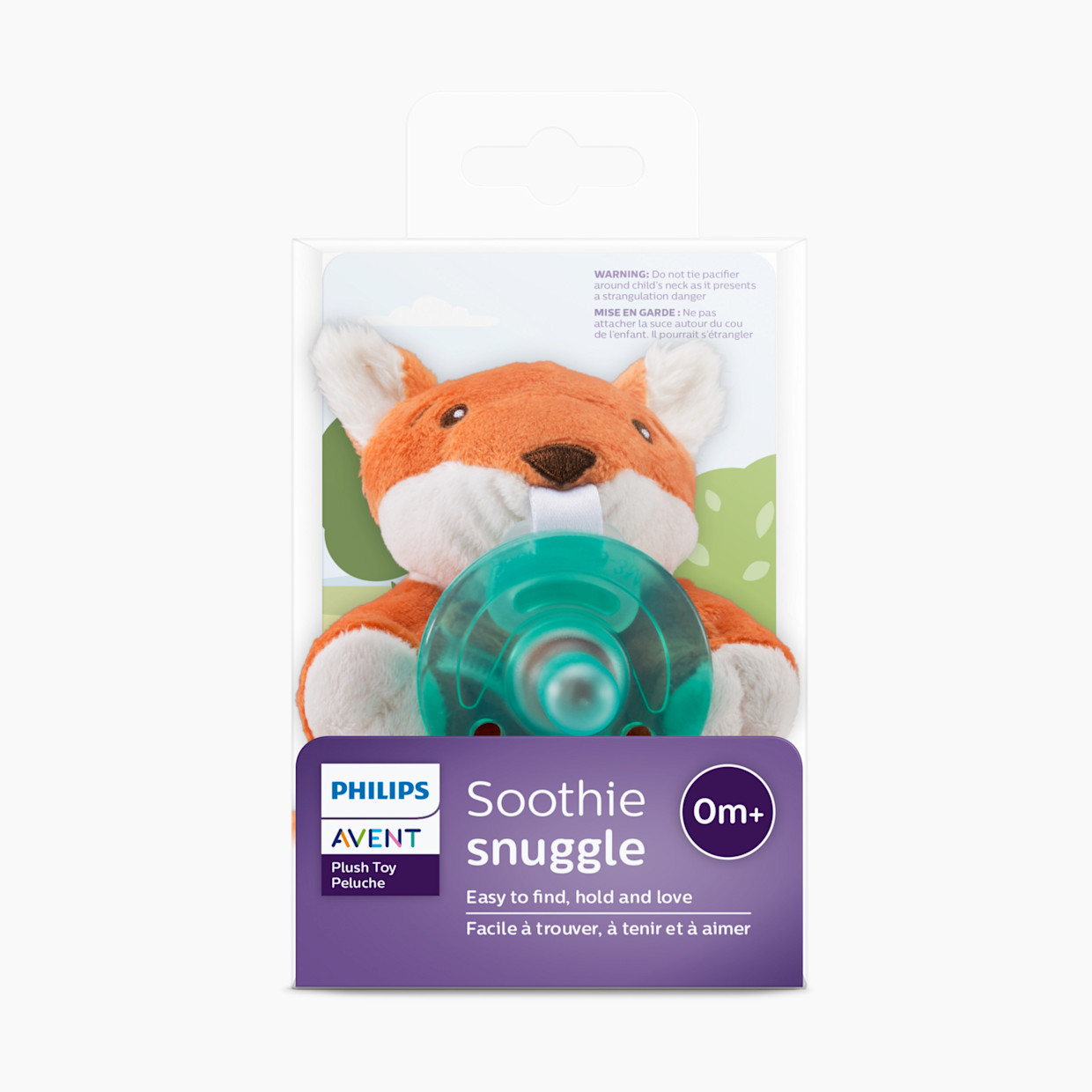 Philips Avent Pacifier Soothie Snuggle, 0 Months+ - Fox.