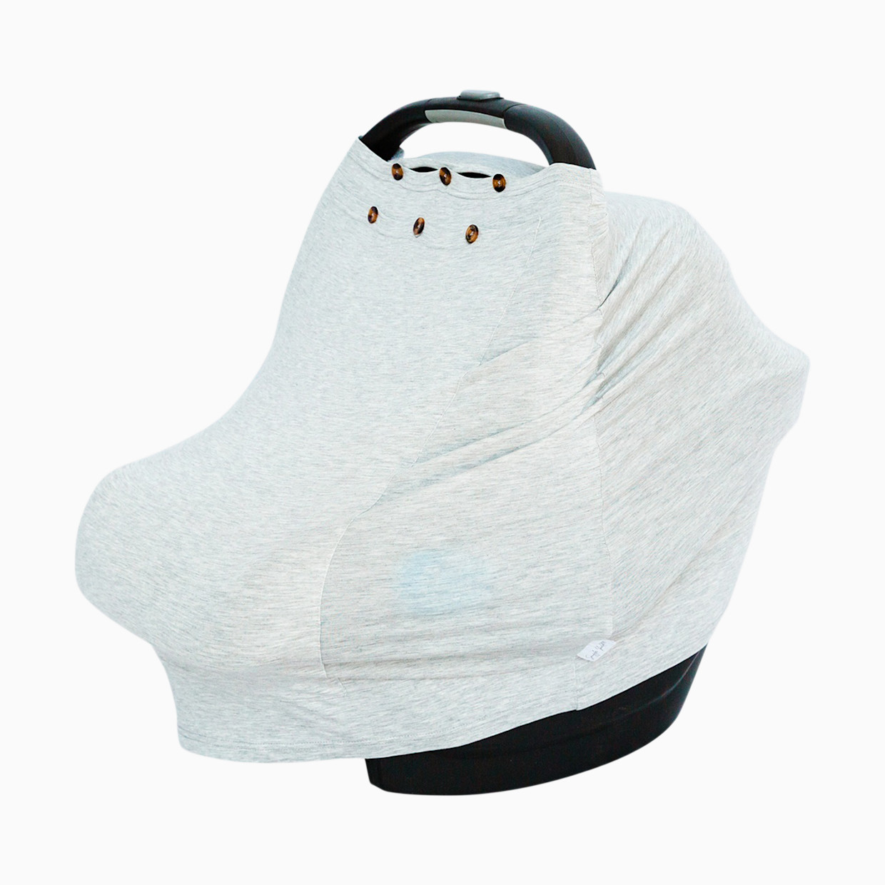 Snuggle Shield LUXE Protection Bamboo Rayon Multi-Use Antimicrobial Air Filtering Infant Cover - Heather Grey, Os.