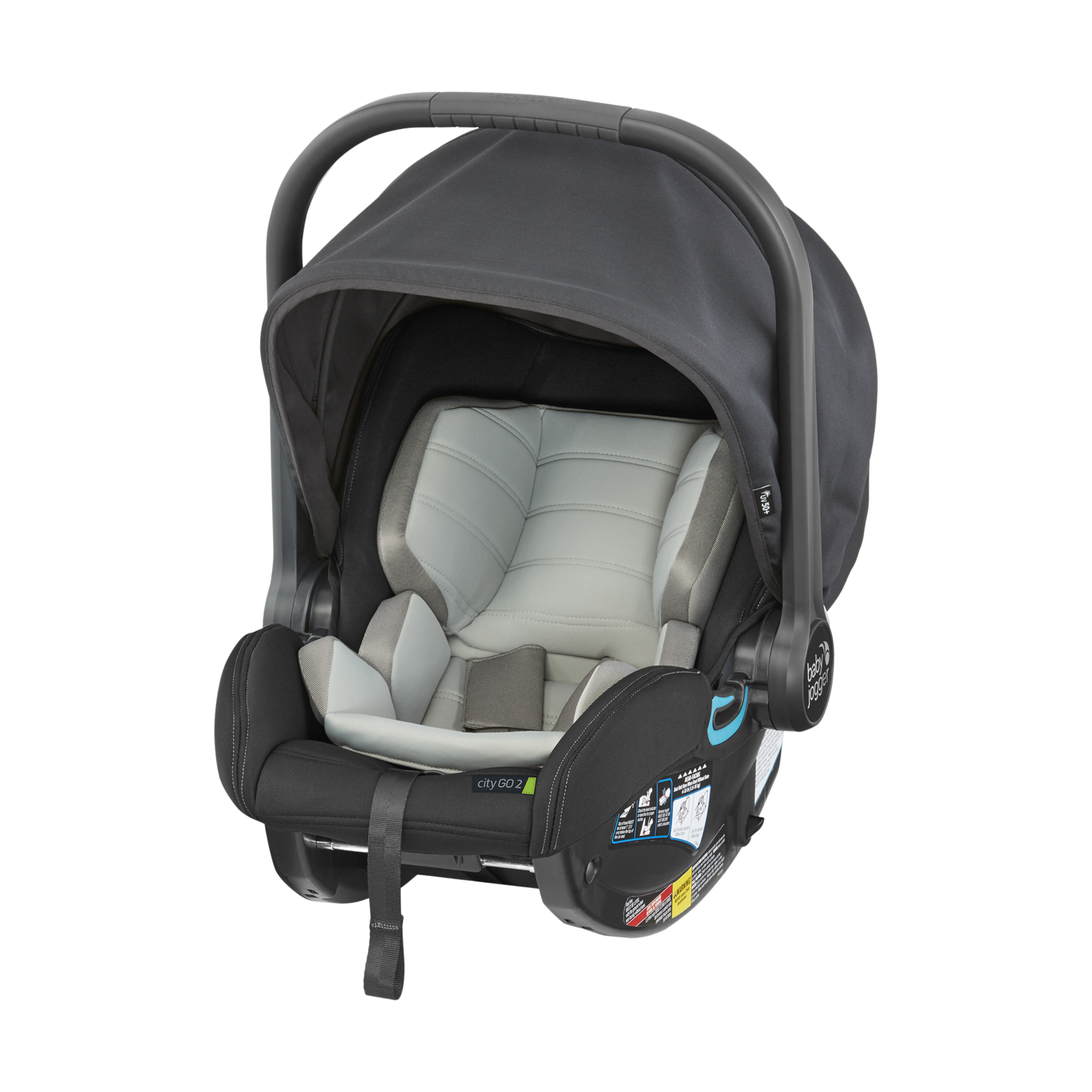 Black Baby Jogger City Go Infant Car Seat & Base