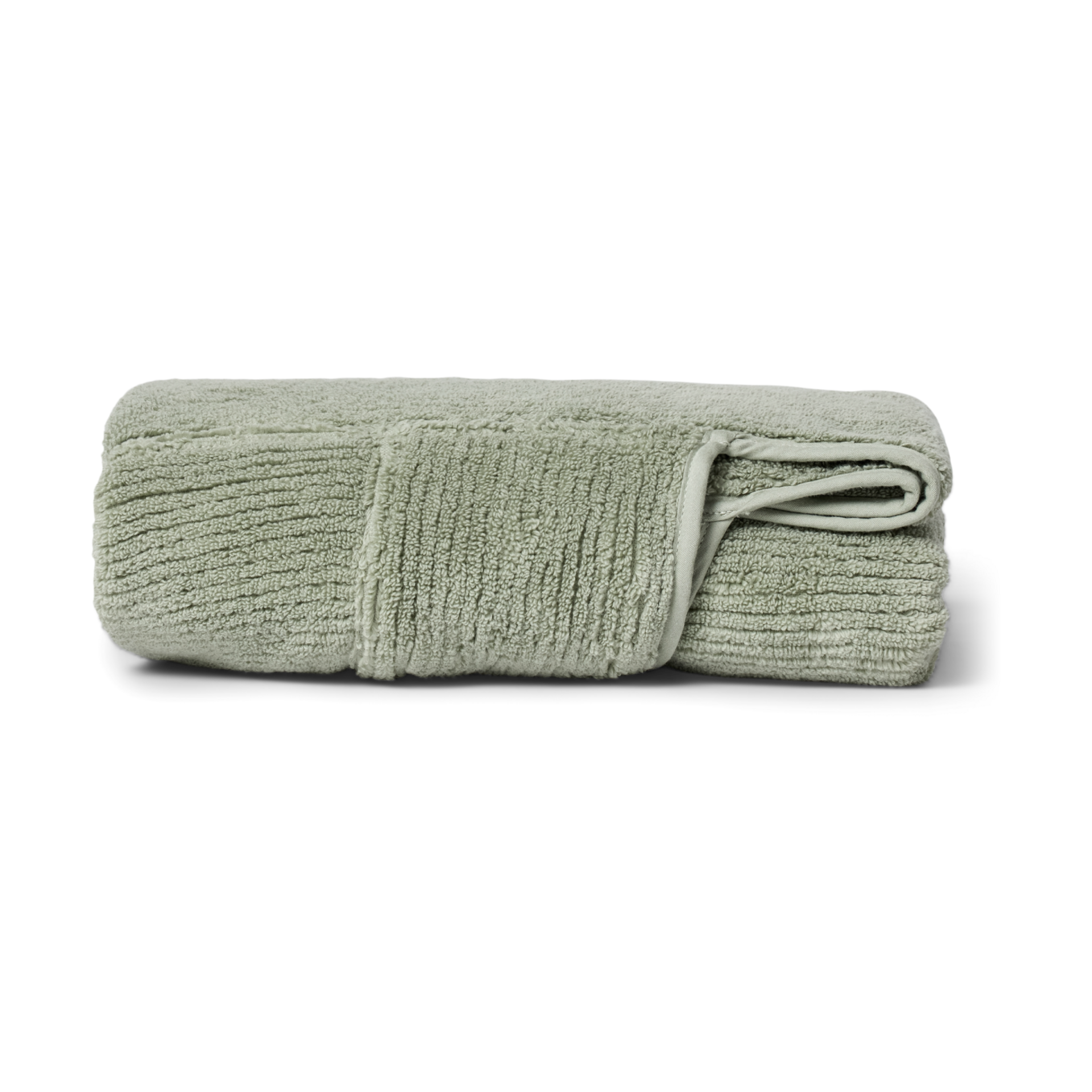 Lalo The Organic Ribbed Hooded Towel - Sage.