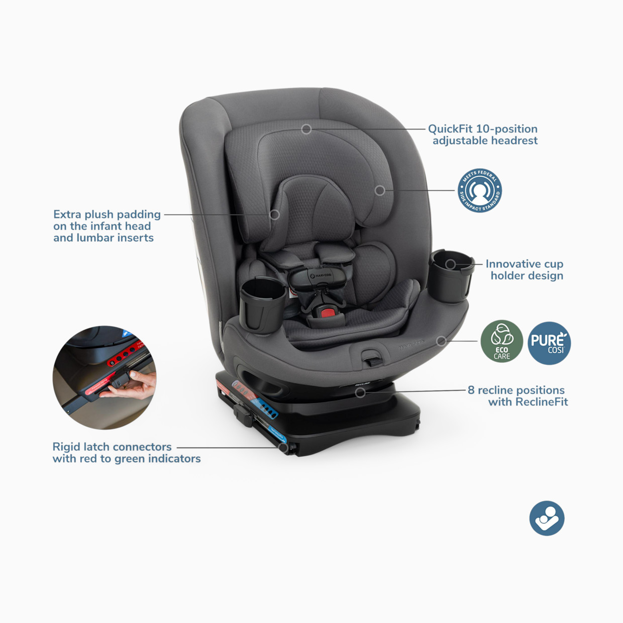 Maxi-Cosi Sela All-in-One Convertible Car Seat - Escargot.