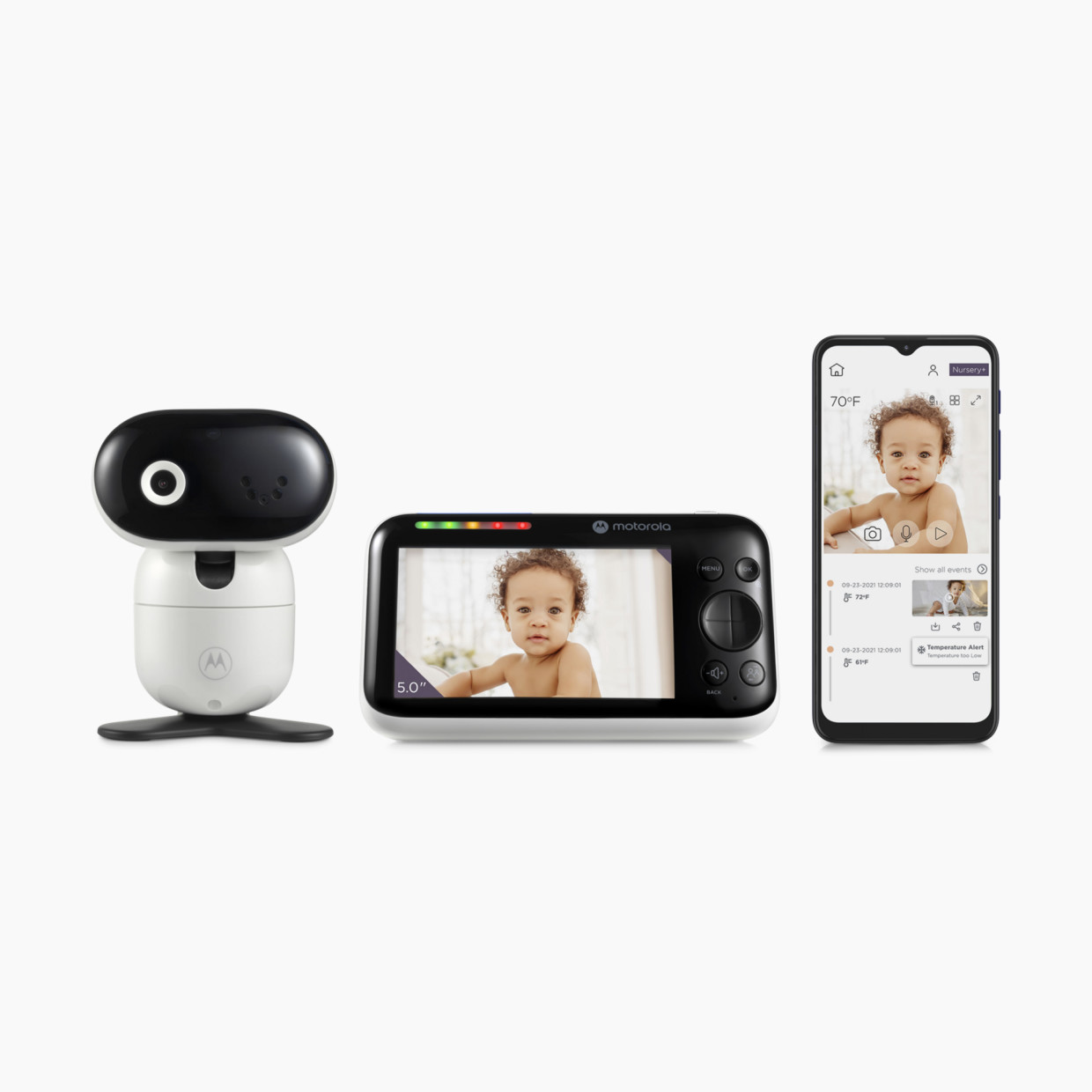 Motorola PIP 1510 Connect 5" 1080p Remote Pan/Tilt Video Baby Monitor - 1 Camera.