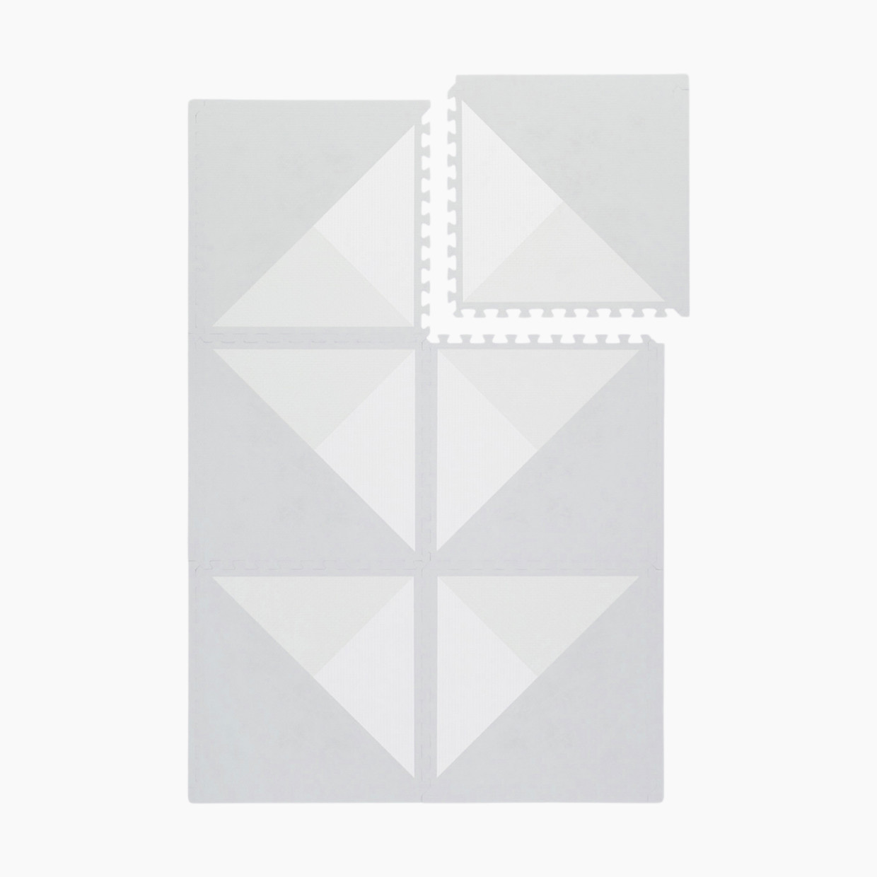 Toddlekind Haven Foam Play Mat | Kyte Collection - Soft Storm, 8X12.