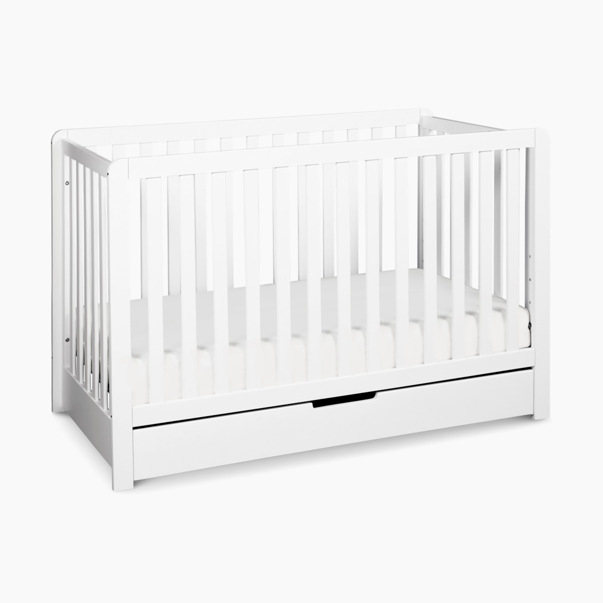 Carter's by daVinci Colby 4-in-1 Convertible Crib with Trundle Drawer - White.