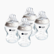 Tommee Tippee Natural Start Anti-Colic BPA Free Baby Bottles, 9oz, Slow-Flow Breast-Like Nipple for a Natural Latch, Designed for Seamless Transitions Between Bottle and Breast, Pack of 4