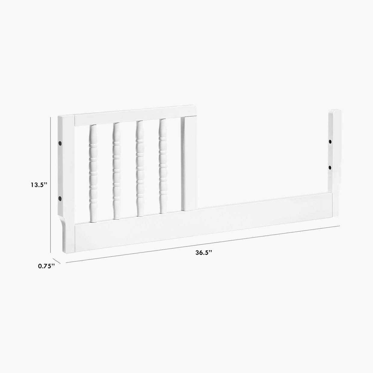 daVinci Jenny Lind Mini Toddler Bed Conversion kit - White.