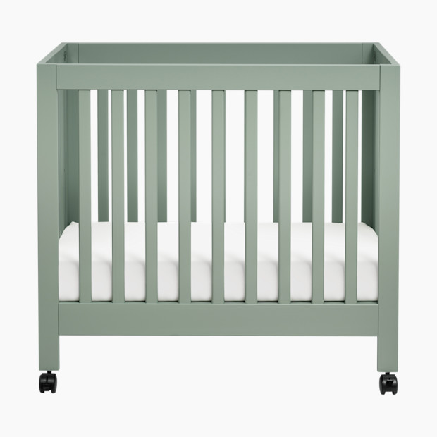 babyletto Origami Mini Crib - Light Sage