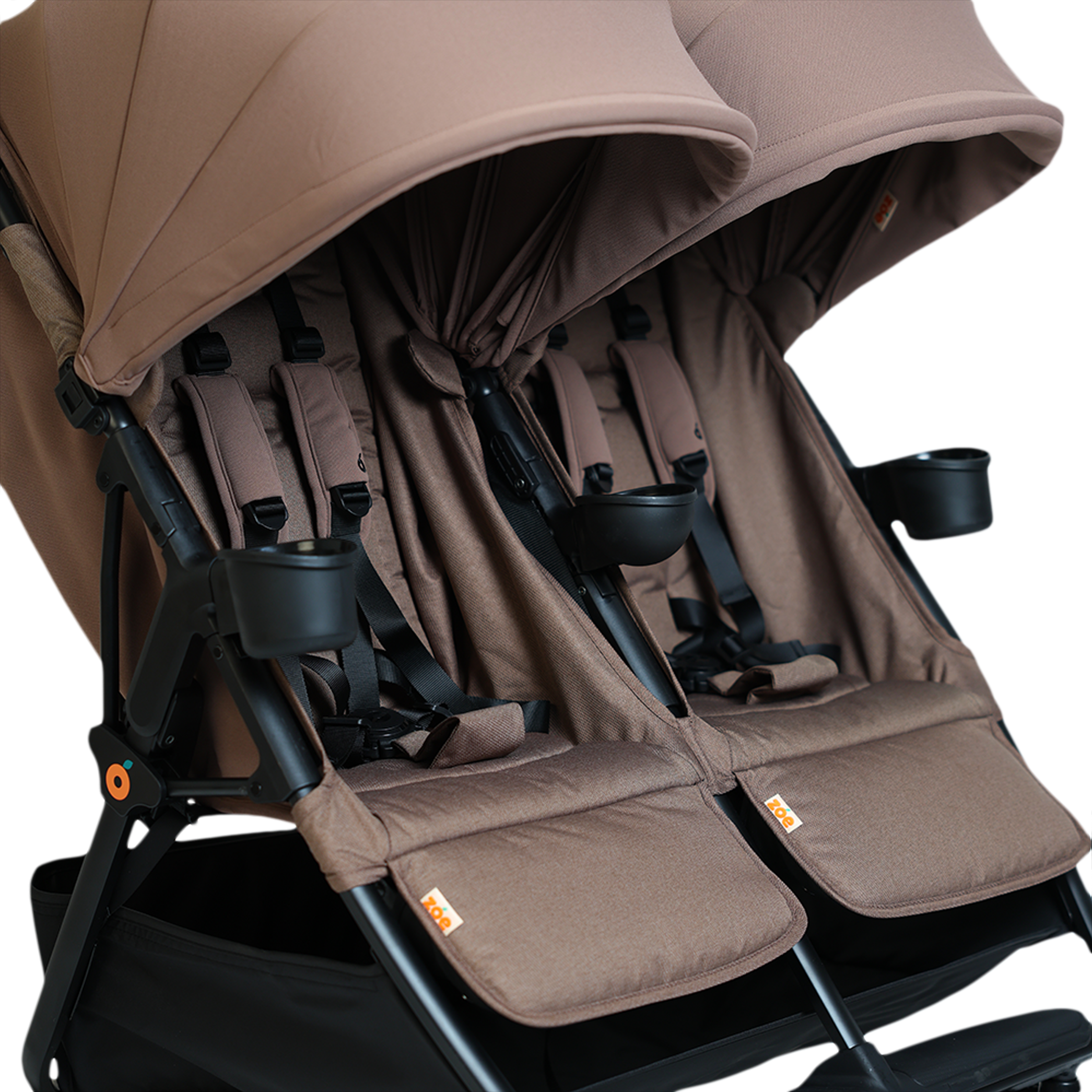 Zoe Twinᵛ³ Double Stroller - Cocoa.