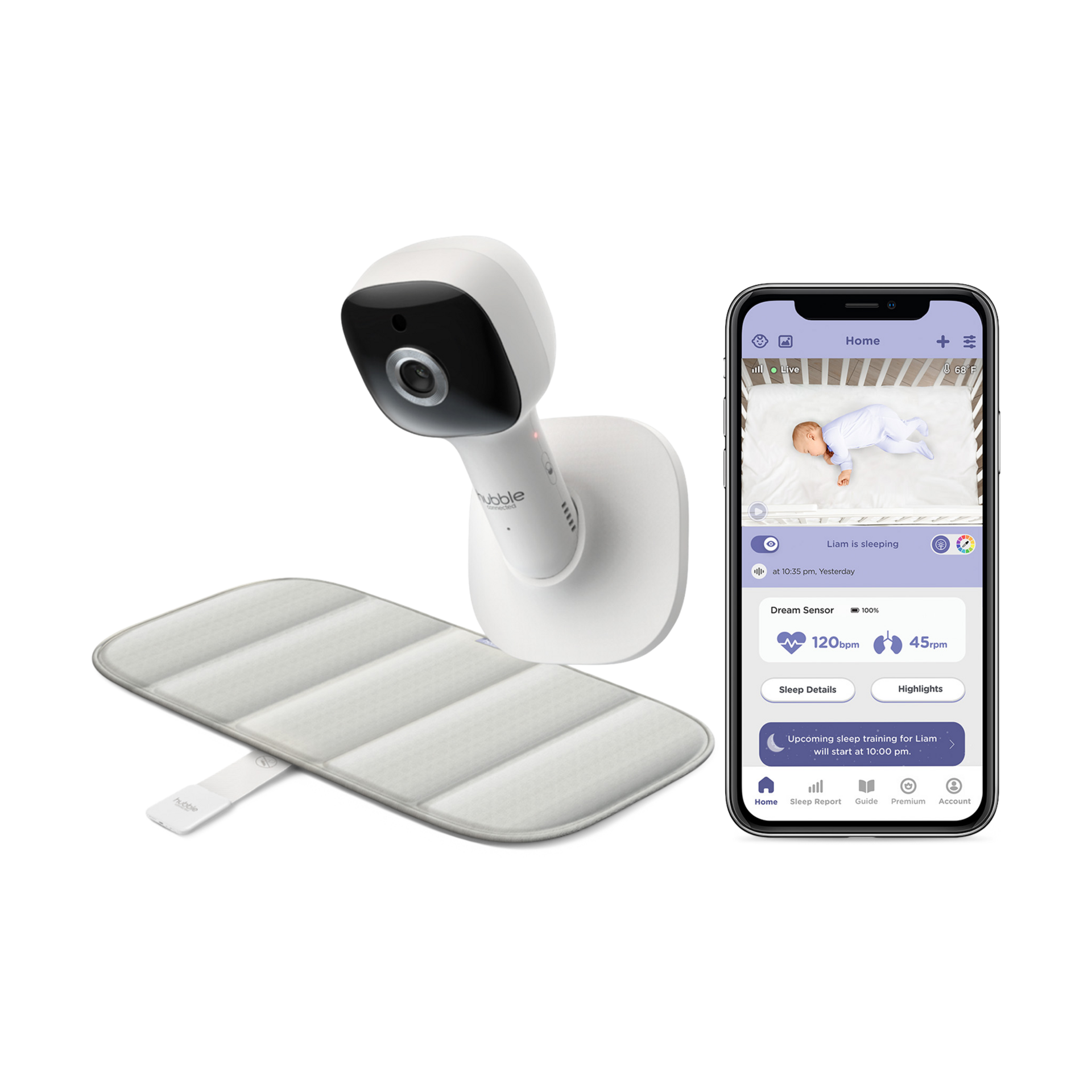 Hubble Connected Hubble Dream+ Baby Monitor Mat and Camera Bundle
