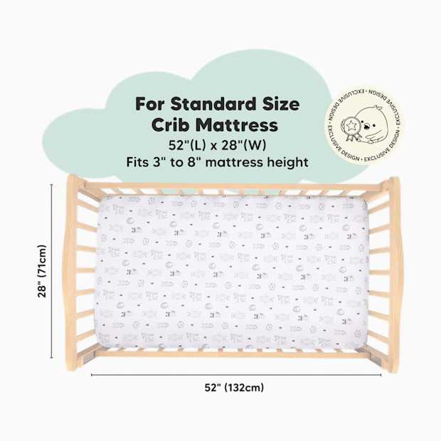 KeaBabies Soothe Fitted Crib Sheets.