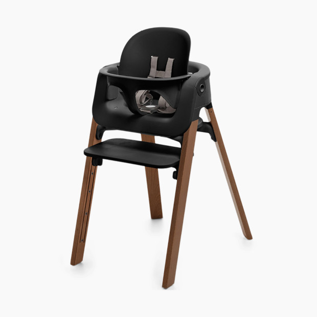 Stokke Steps High Chair - Golden Brown Legs/Black Seat.
