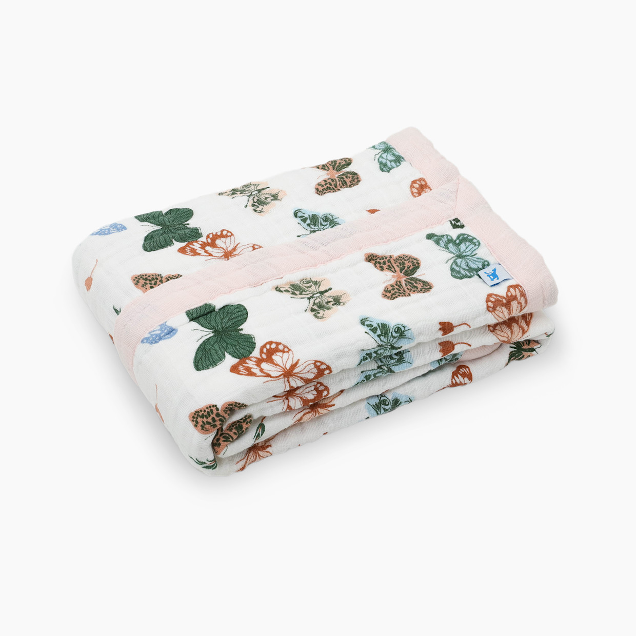 Little Unicorn Cotton Muslin Baby Receiving Quilt - Butterflies.