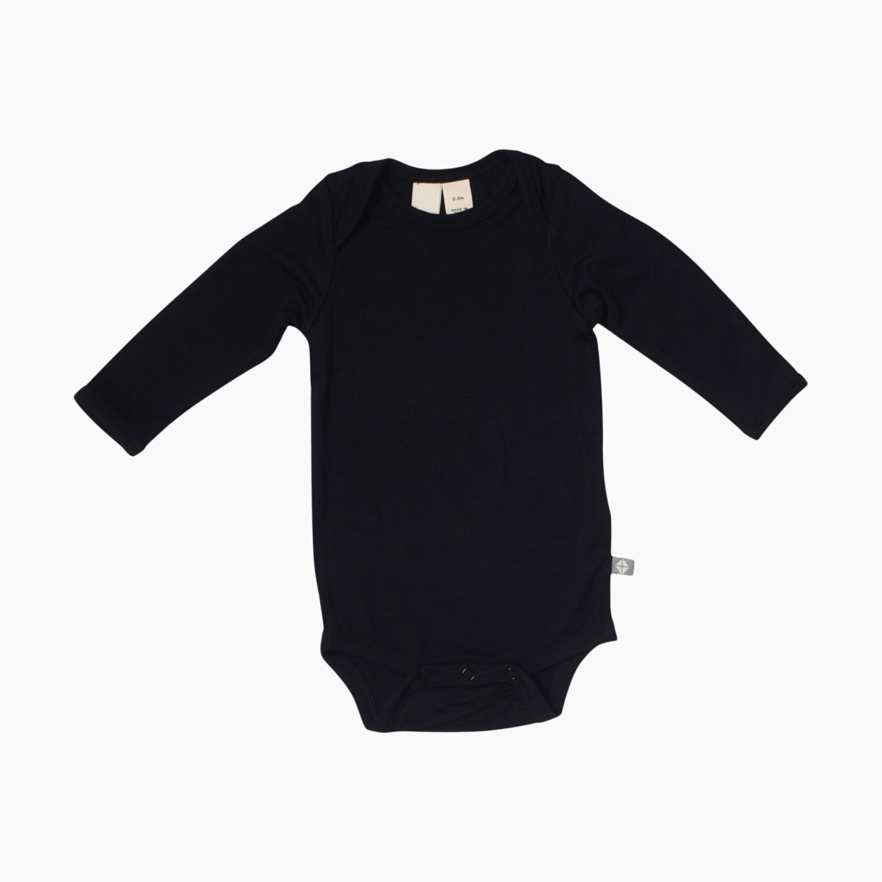 Kyte Baby Long Sleeve Bodysuit - Midnight, 0-3 Months.