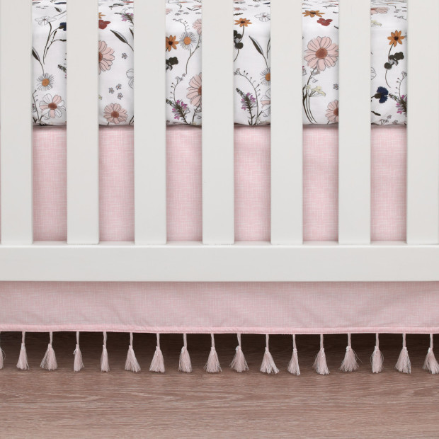 NoJo Baby 4 Piece Nursery Crib Bedding Set - Keep Blooming.