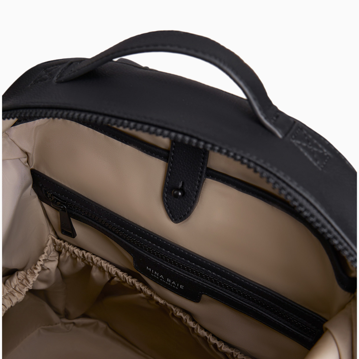 Mina Baie Stevie Backpack - Black/Black.