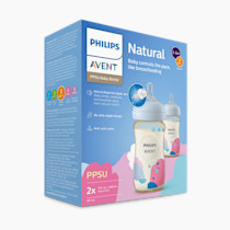 Philips Avent PPSU Natural Baby Bottles with Medium Flow Nipples