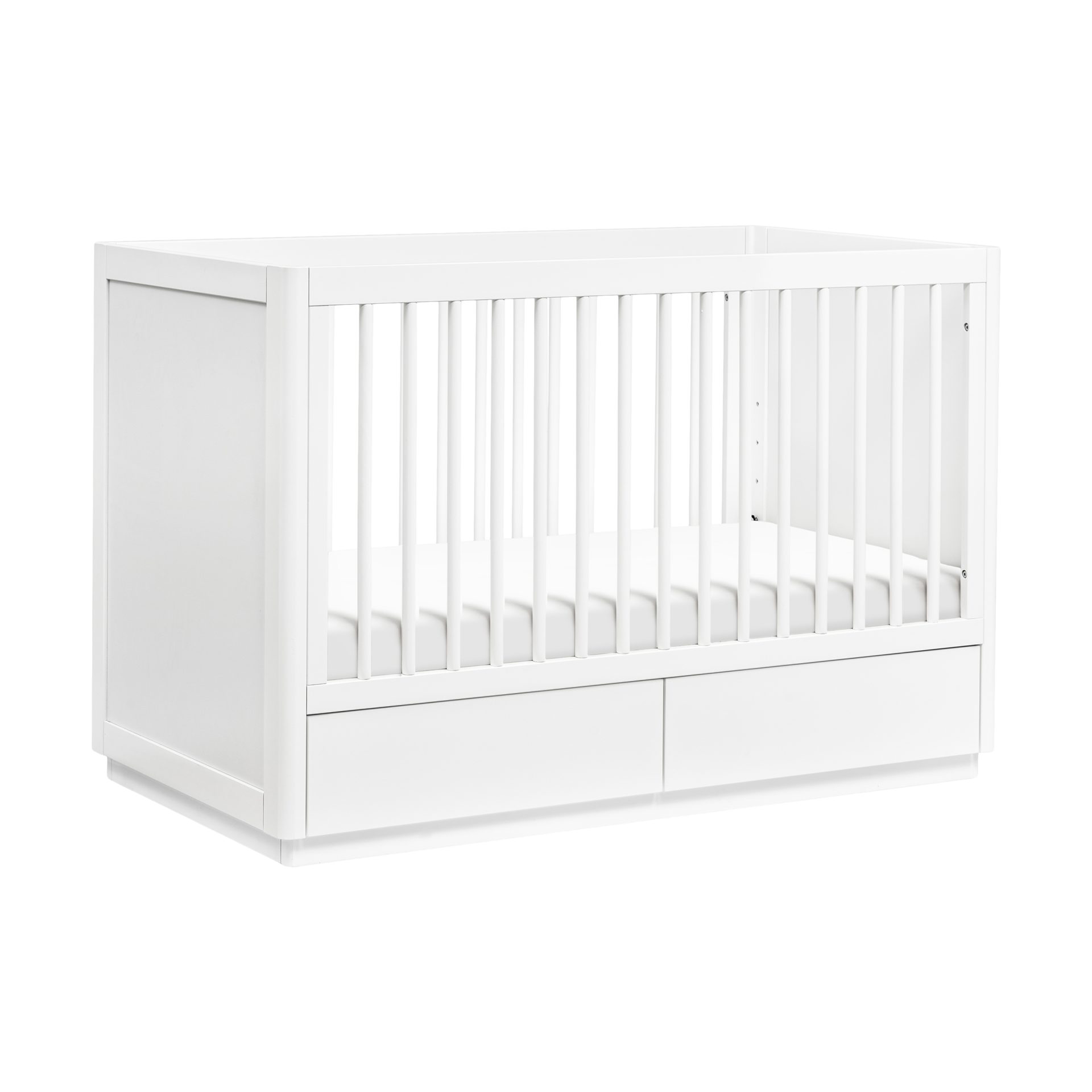 babyletto Bento 3-in-1 Storage Crib with Toddler Bed Conversion Kit.